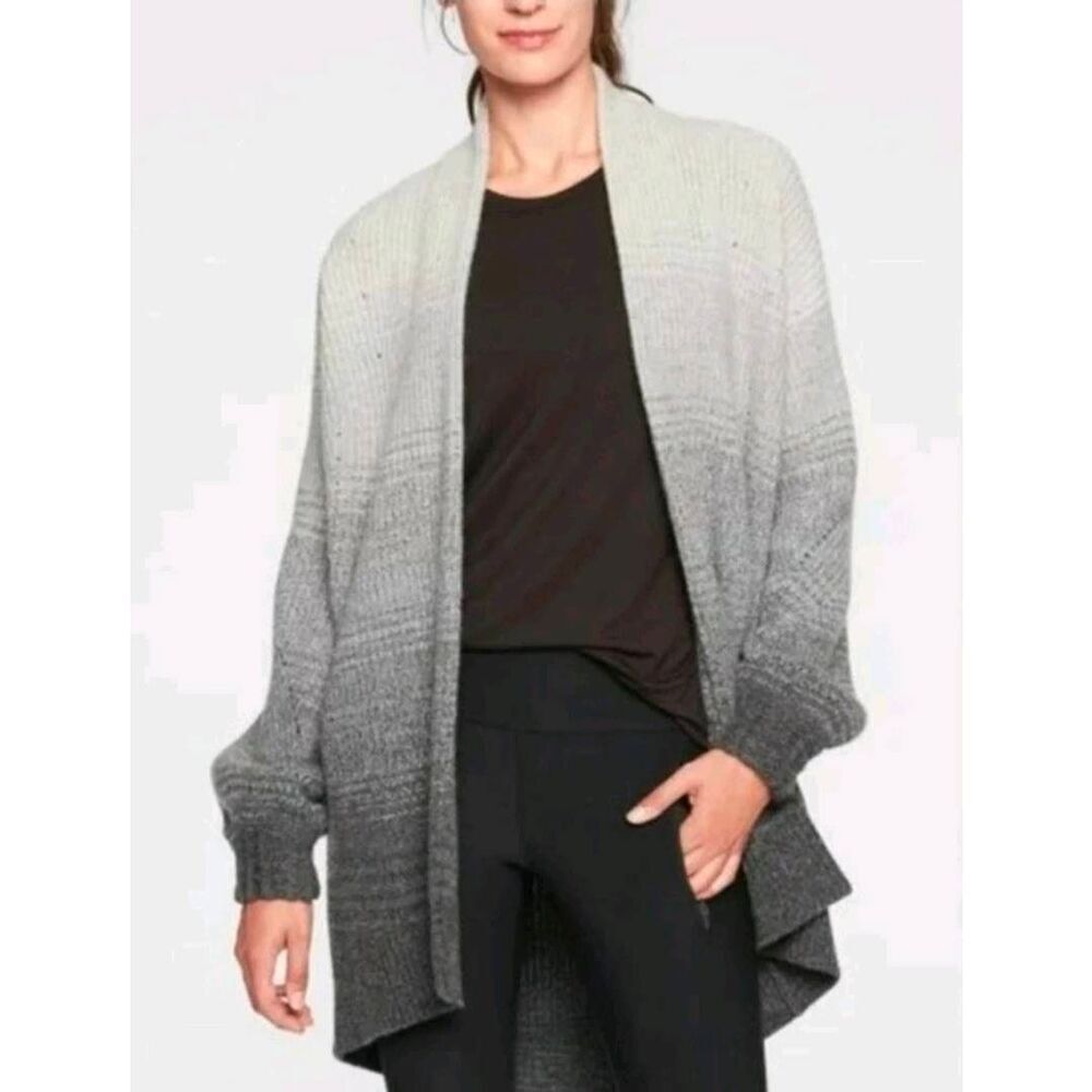 Athleta Lucca Wool Cashmere Blend Ombre Open Front Cardigan Sz. XXS